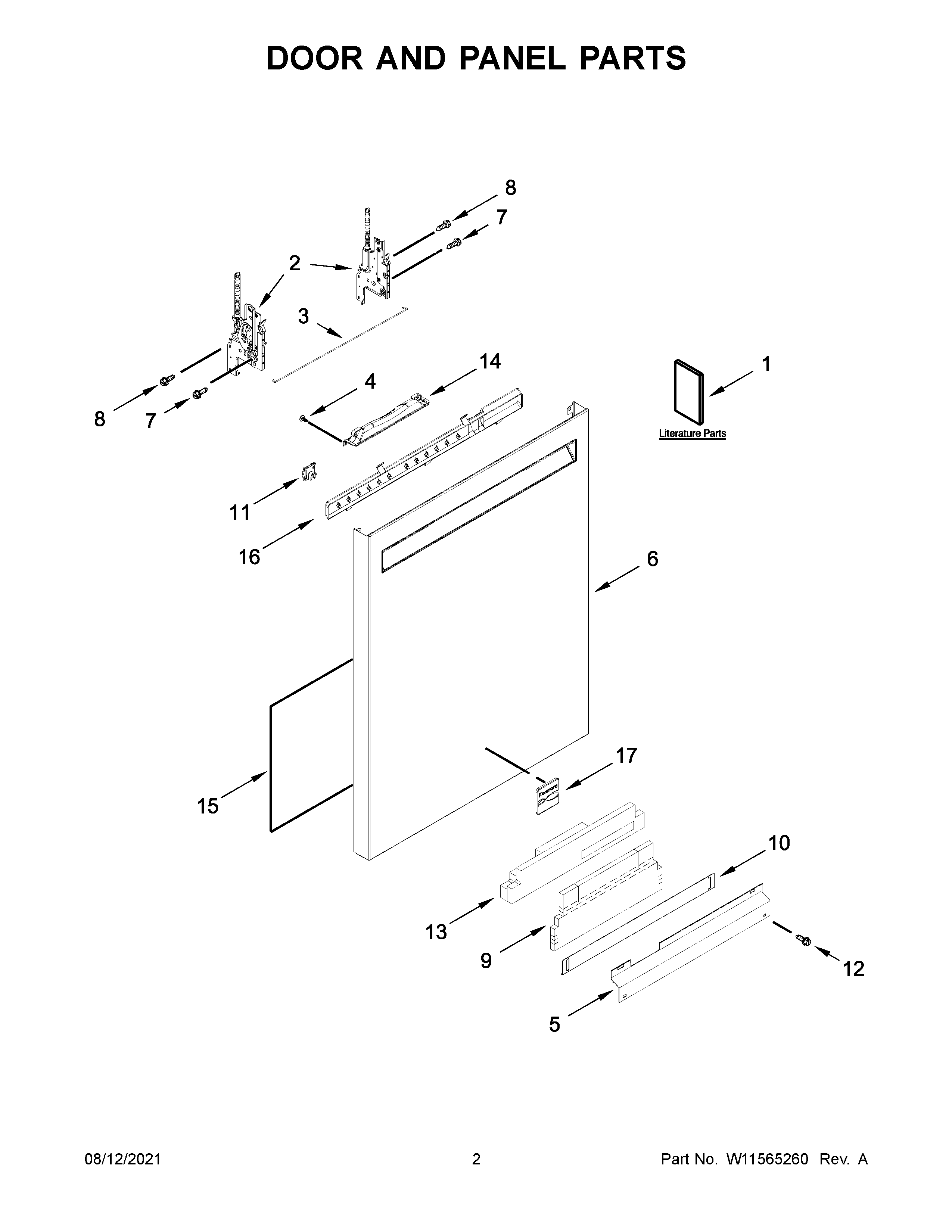 Door and panel parts