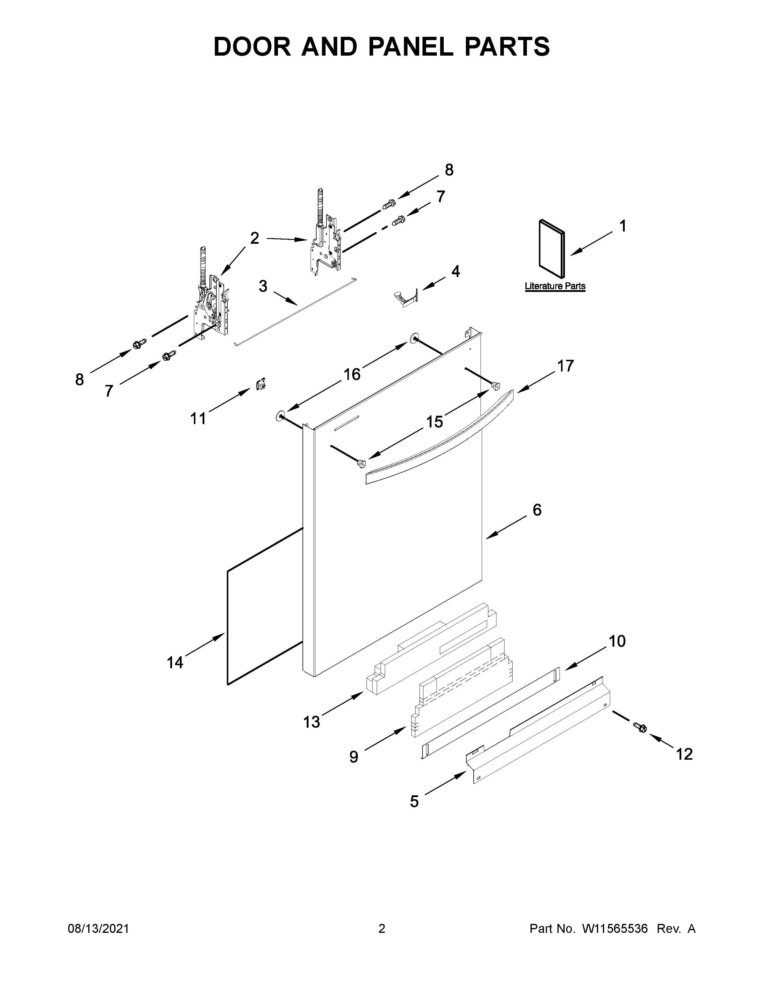 Door and panel parts