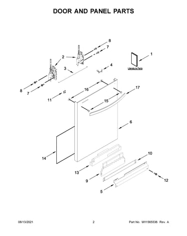 Door and panel parts