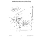 Kenmore 66514175N120 pump, washarm and motor parts diagram