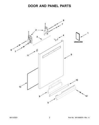Door and panel parts