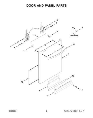 Door and panel parts