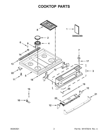 Cooktop parts