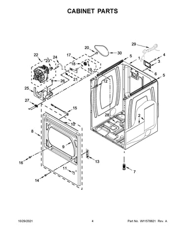 Cabinet parts