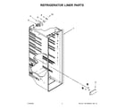 Kenmore 10641173716 refrigerator liner parts diagram