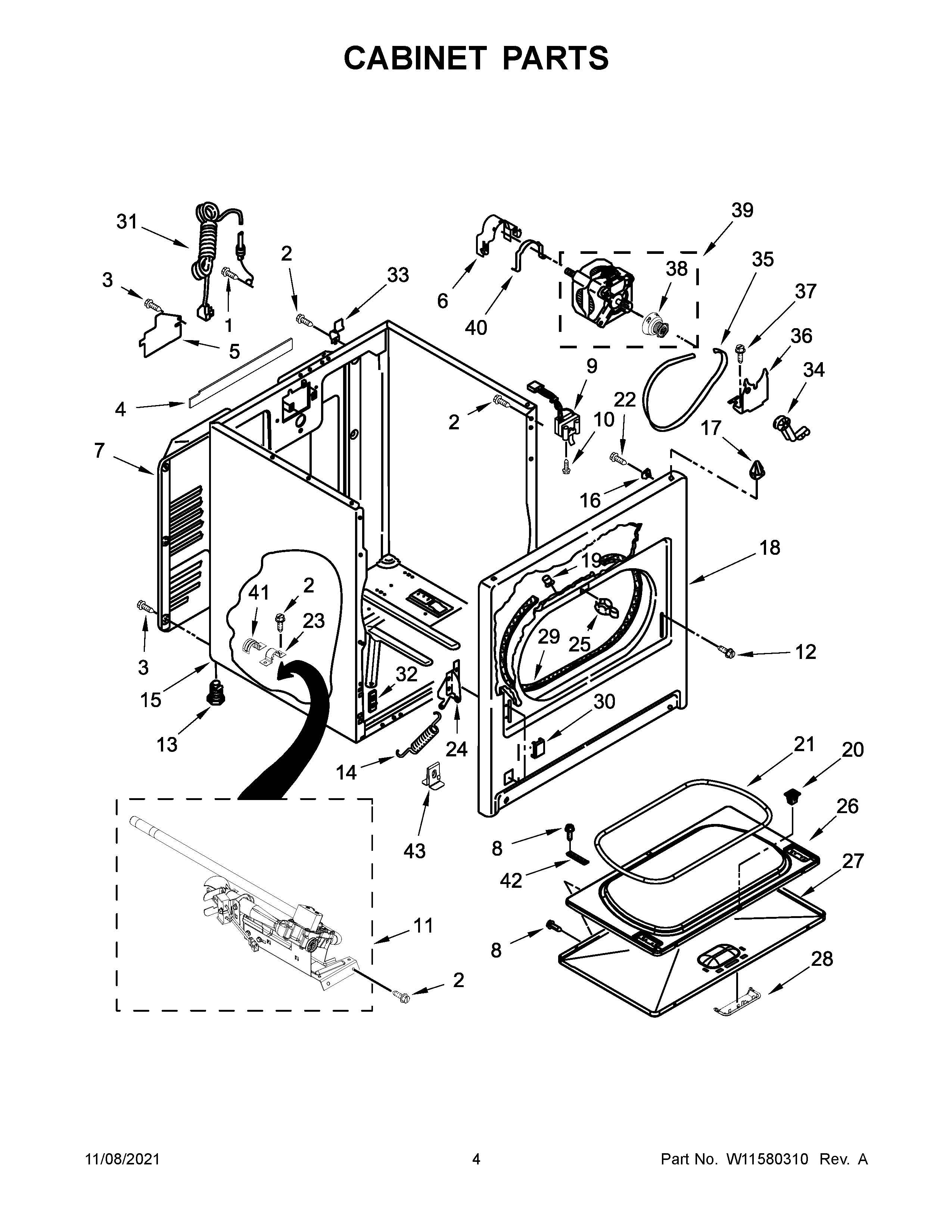 CABINET PARTS