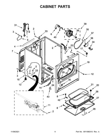 Cabinet parts