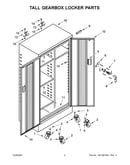 Tall gearbox locker parts