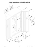 Tall gearbox locker parts
