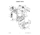 Crosley VED6505GW0 cabinet parts diagram