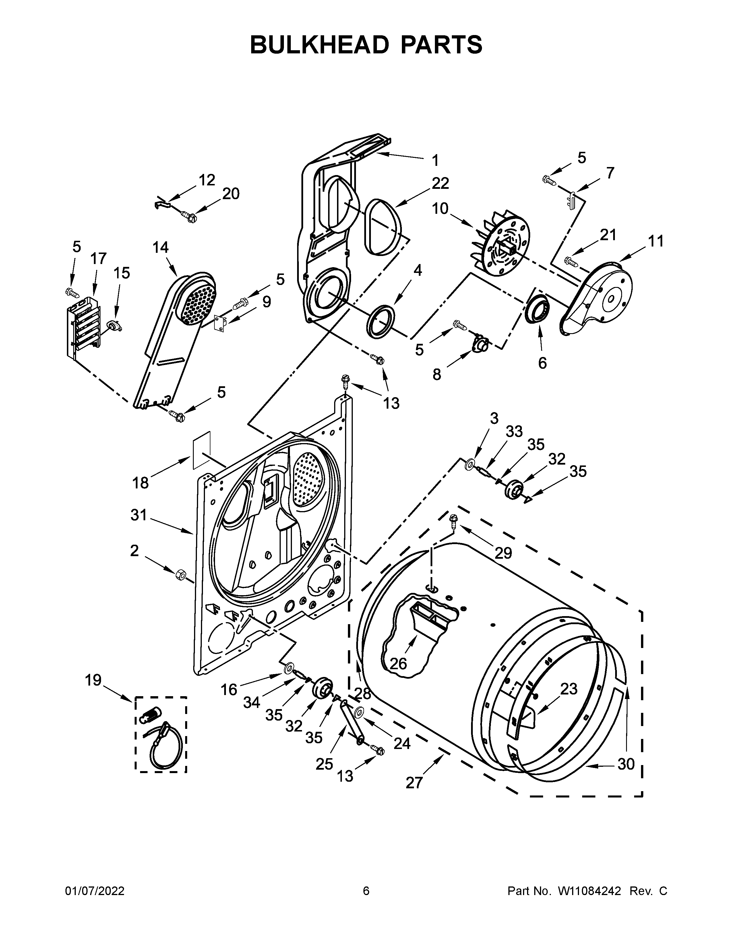 Bulkhead parts
