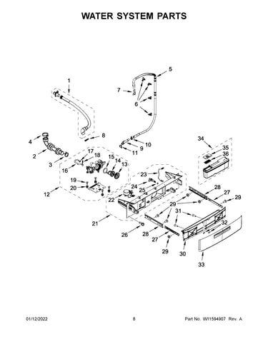 Water system parts