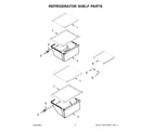 Kenmore 10650049717 refrigerator shelf parts diagram