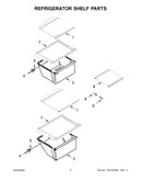 Refrigerator shelf parts