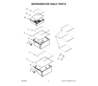 Kenmore 10641133715 refrigerator shelf parts diagram
