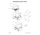 Kenmore 10641172714 refrigerator shelf parts diagram