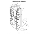 Kenmore 10651783416 refrigerator liner parts diagram