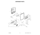 Kenmore 10651783416 dispenser parts diagram