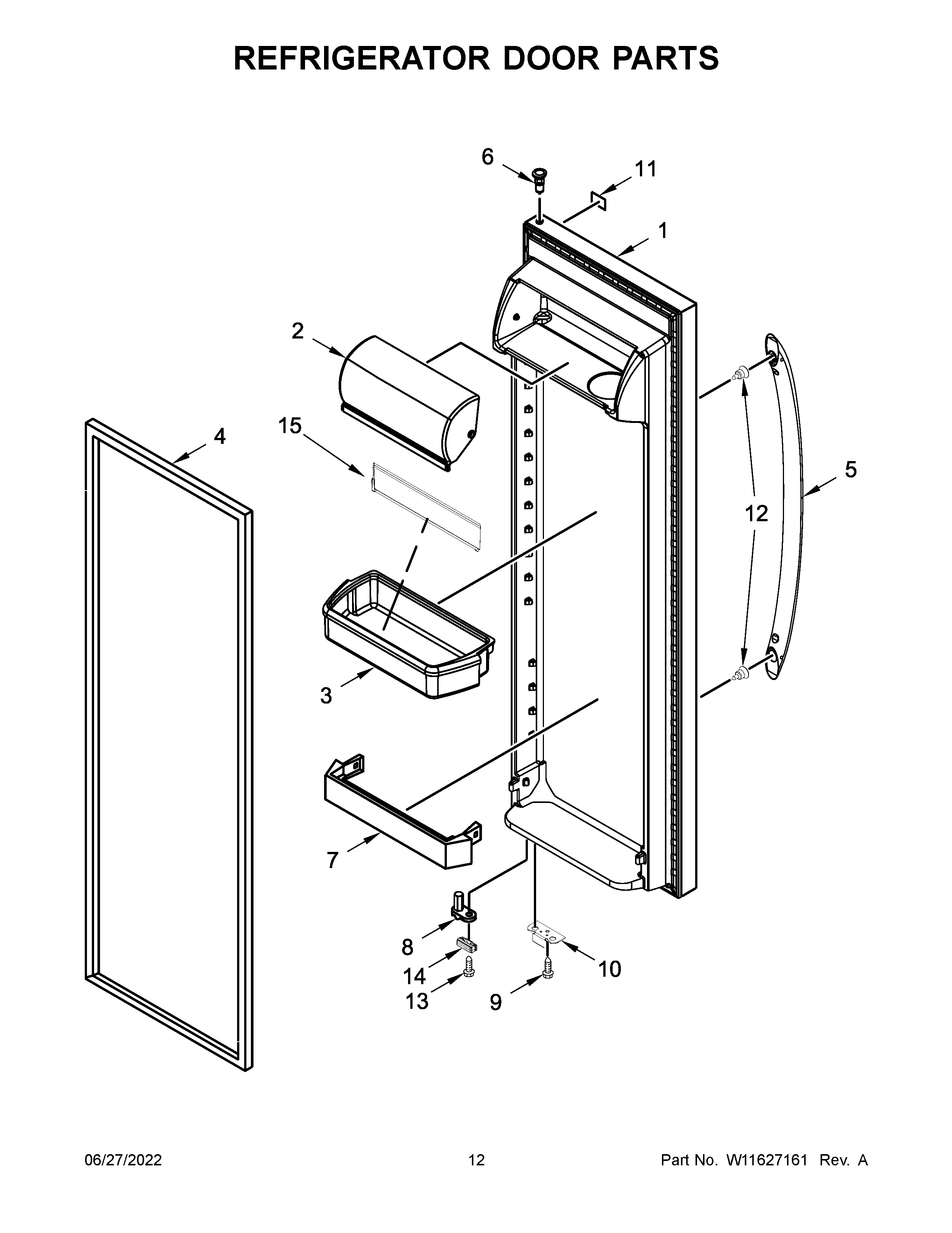 REFRIGERATOR DOOR PARTS