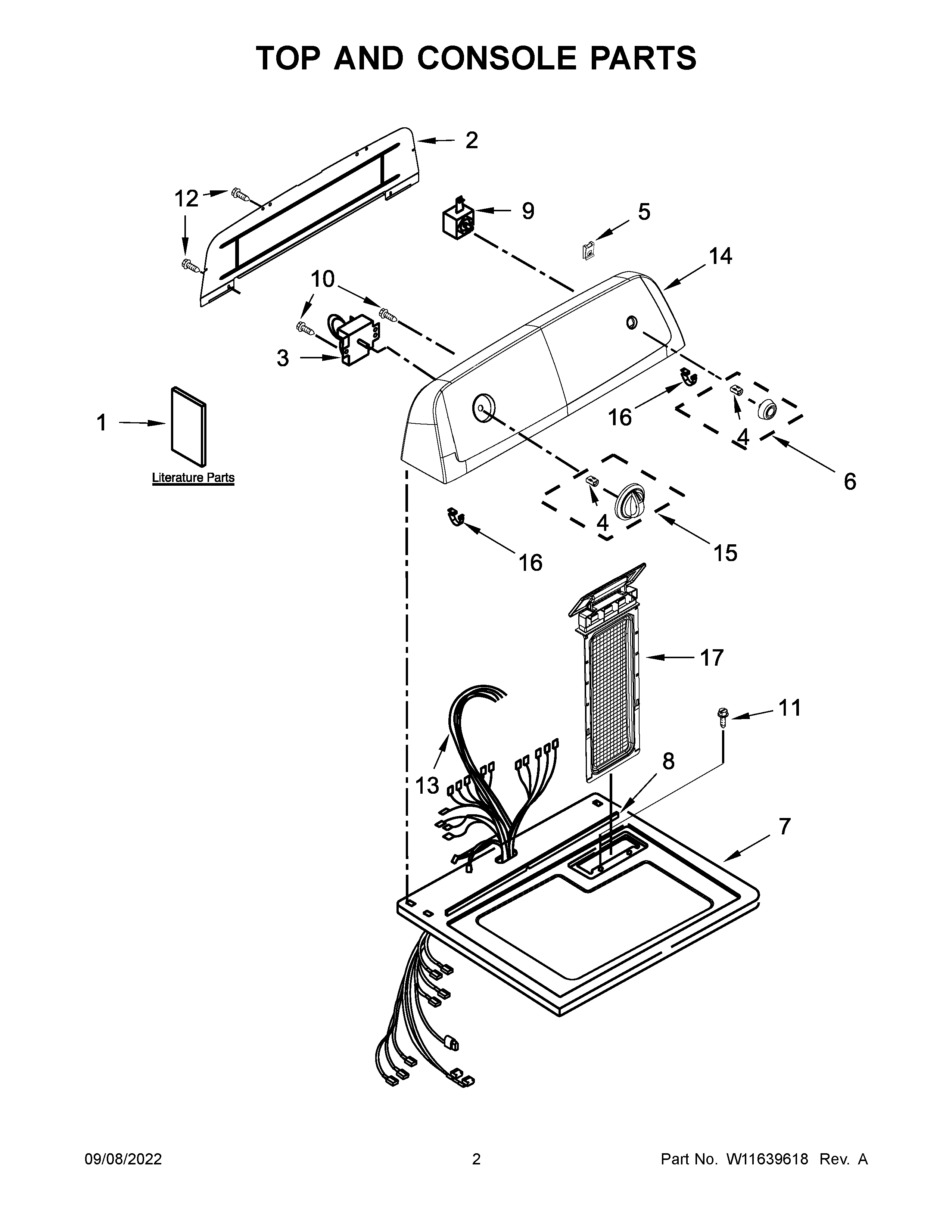 TOP AND CONSOLE PARTS