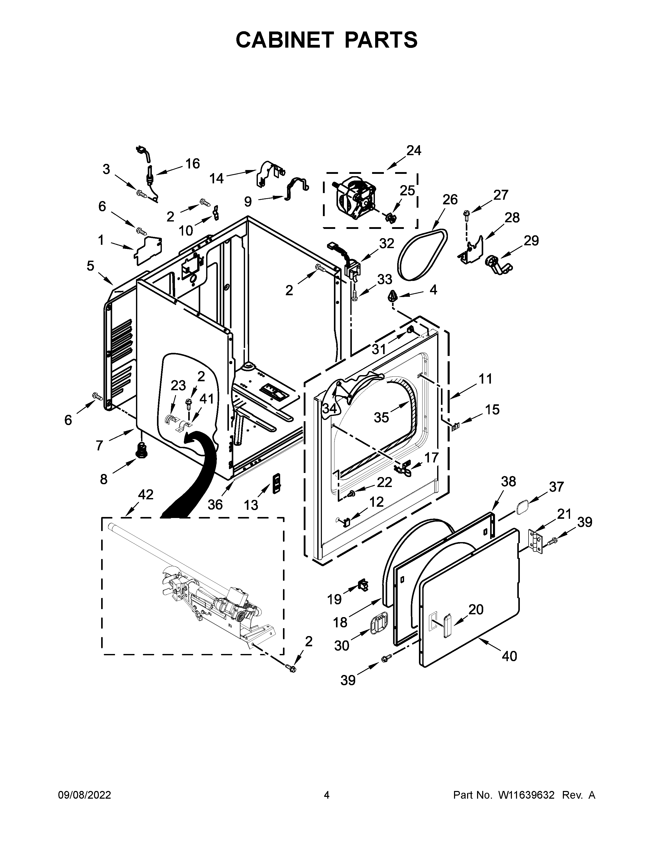 Cabinet parts