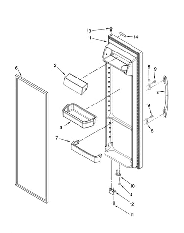 Refrigerator door parts