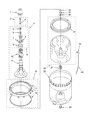 Agitator, basket and tub parts