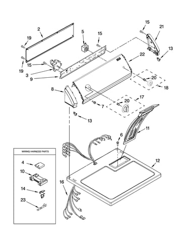 Top and console parts