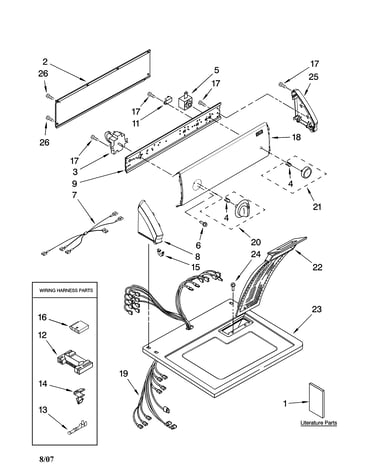 Top and console parts