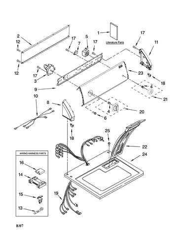 Top and console parts