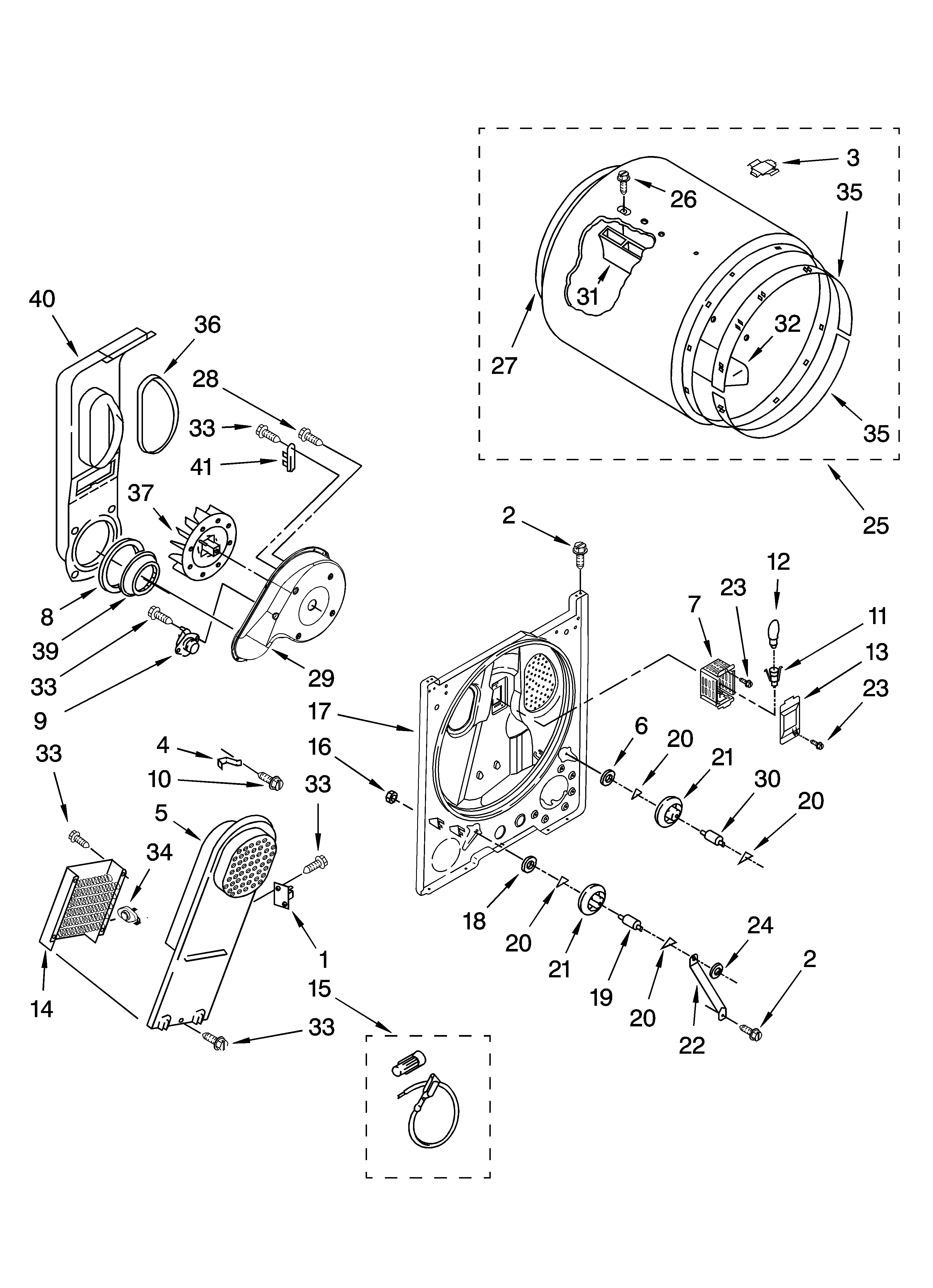 Bulkhead parts, optional parts (not included)