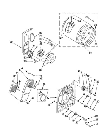 Bulkhead parts, optional parts (not included)