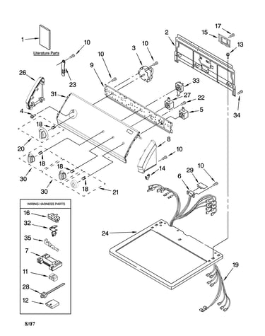 Top and console parts