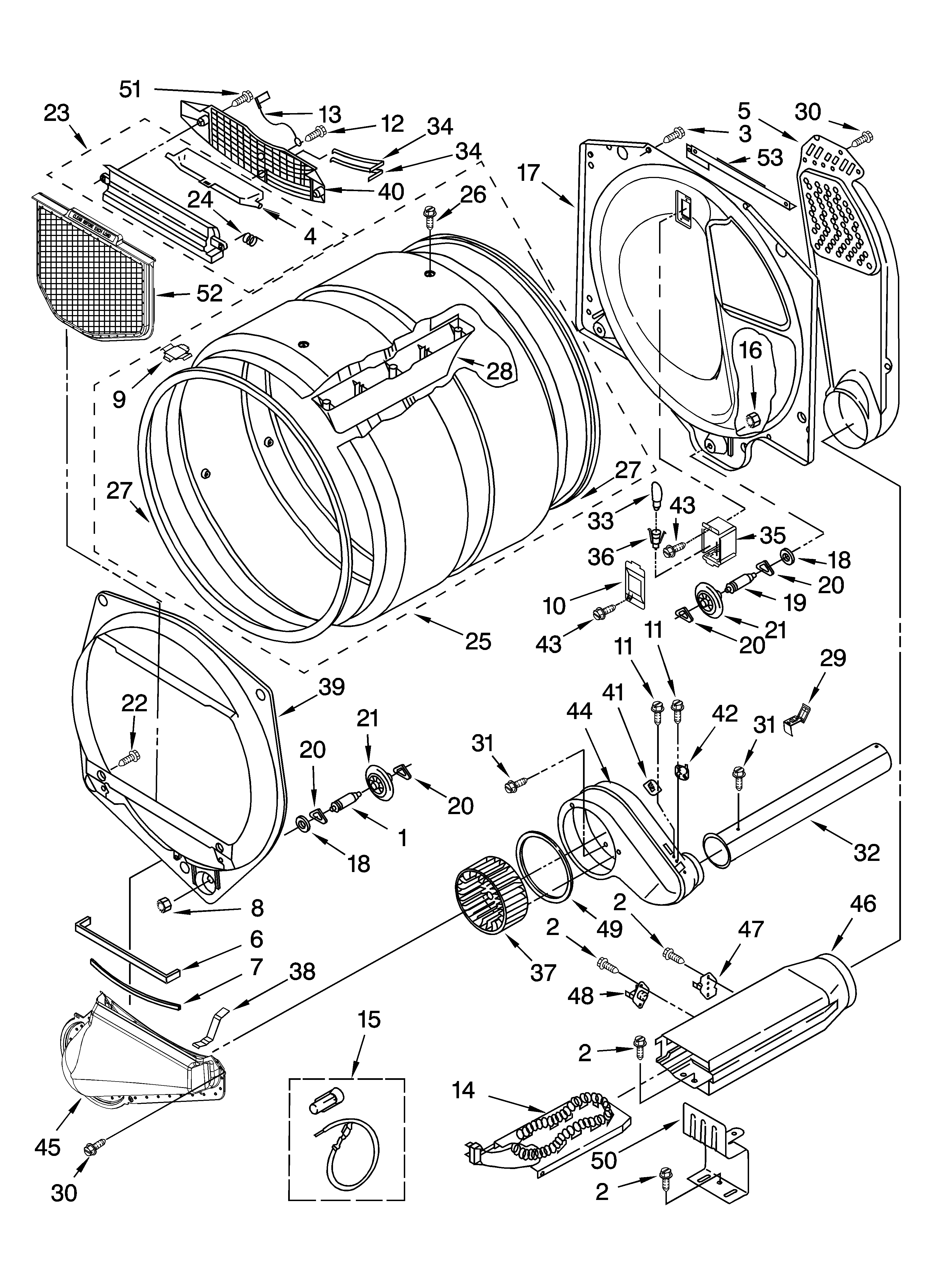 Bulkhead parts, optional parts (not included)