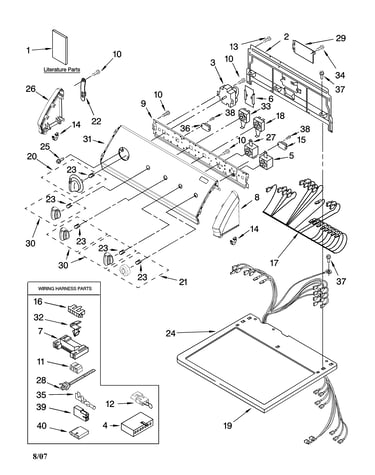 Top and console parts