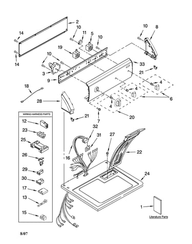 Top and console parts
