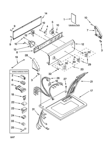 Top and console parts