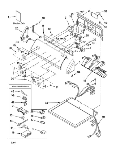 Top and console parts