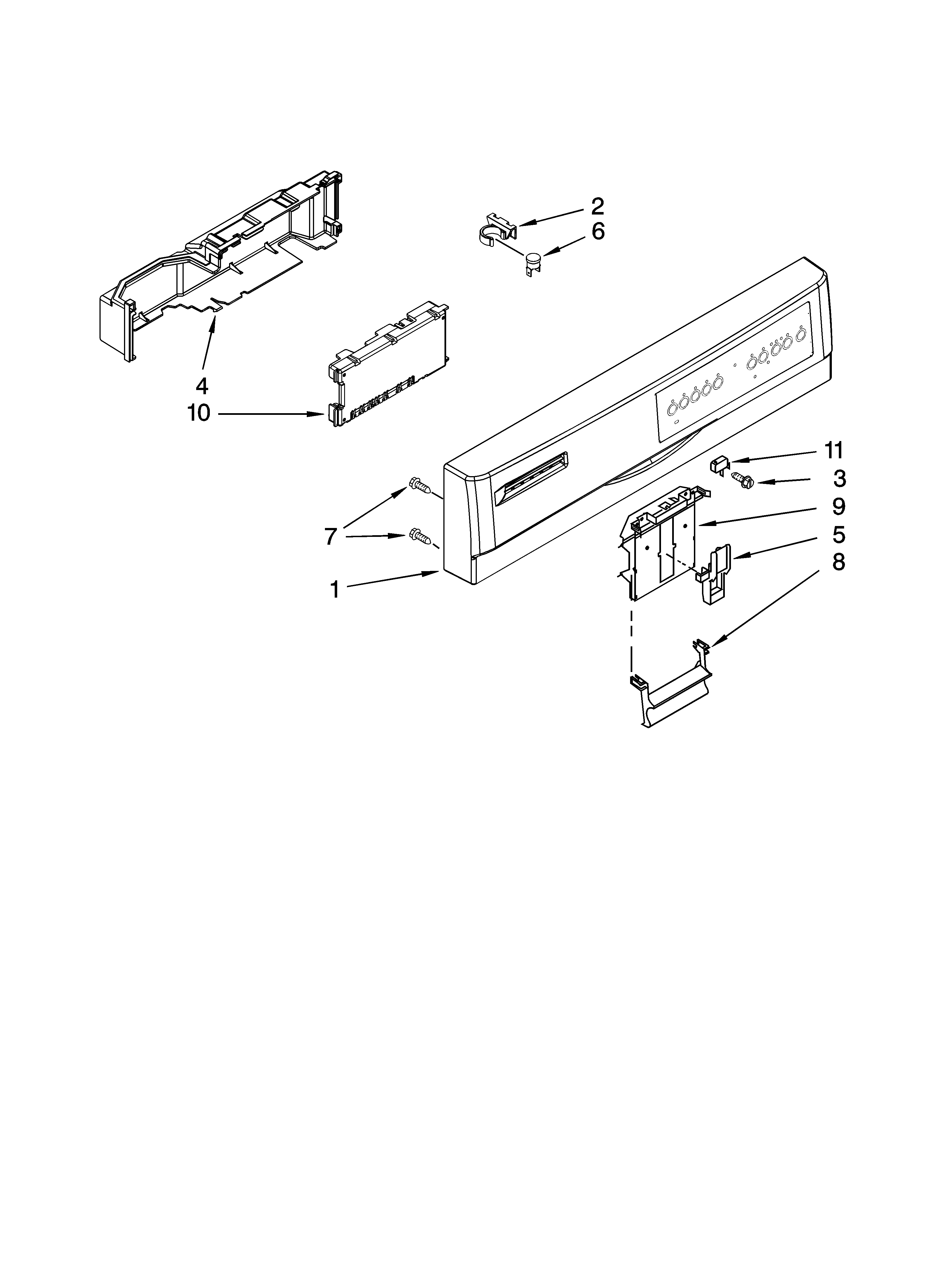 Control panel parts