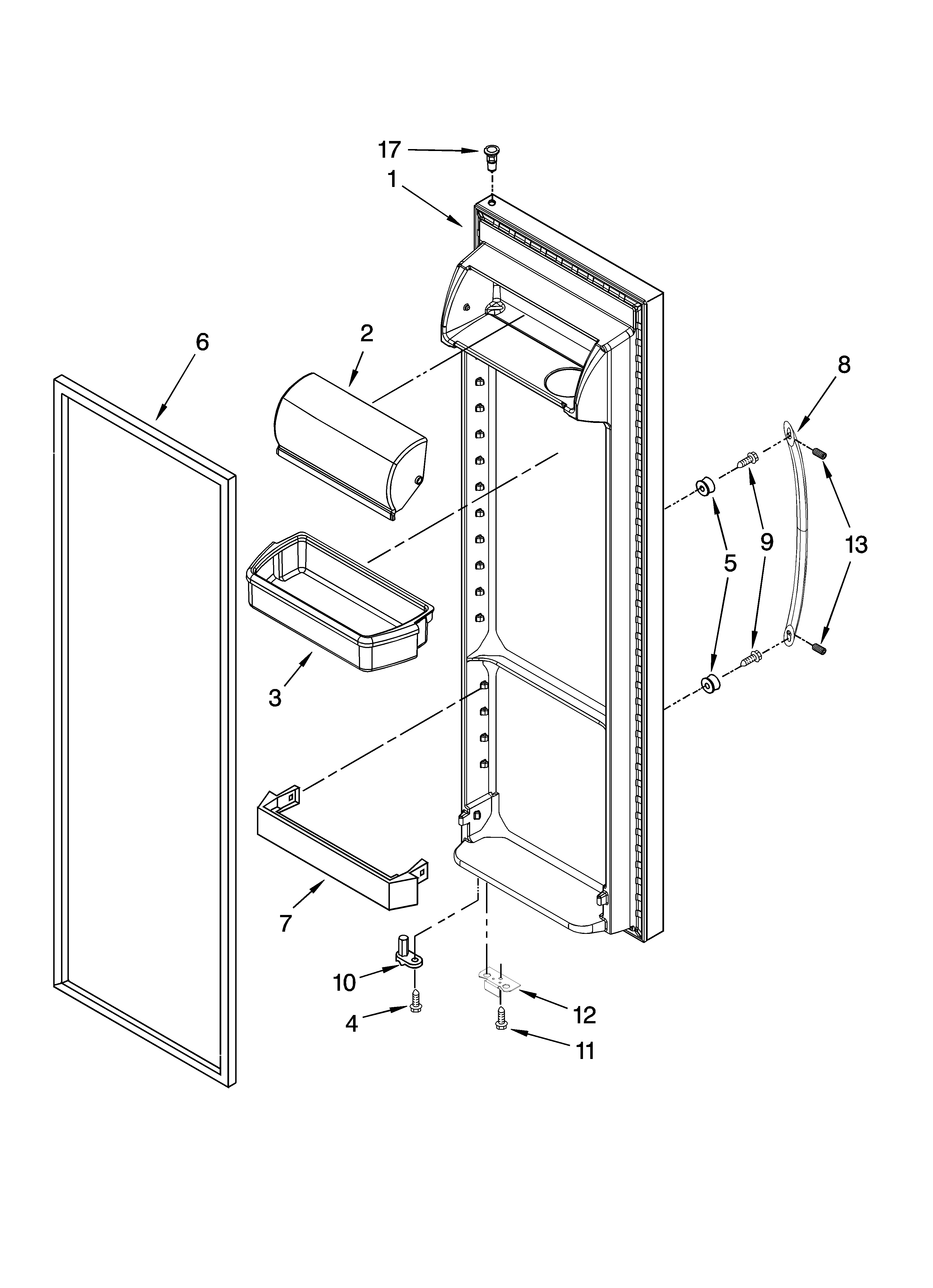 REFRIGERATOR DOOR PARTS