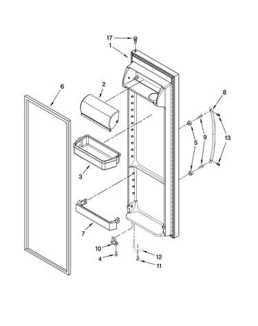Refrigerator door parts