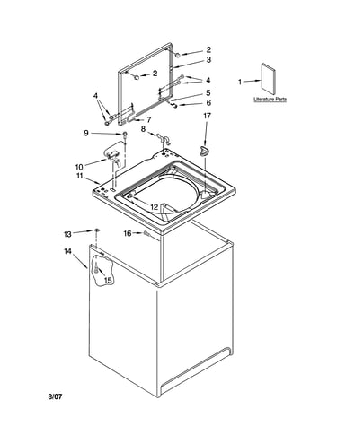 Top and cabinet parts