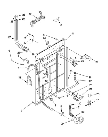 Rear panel parts