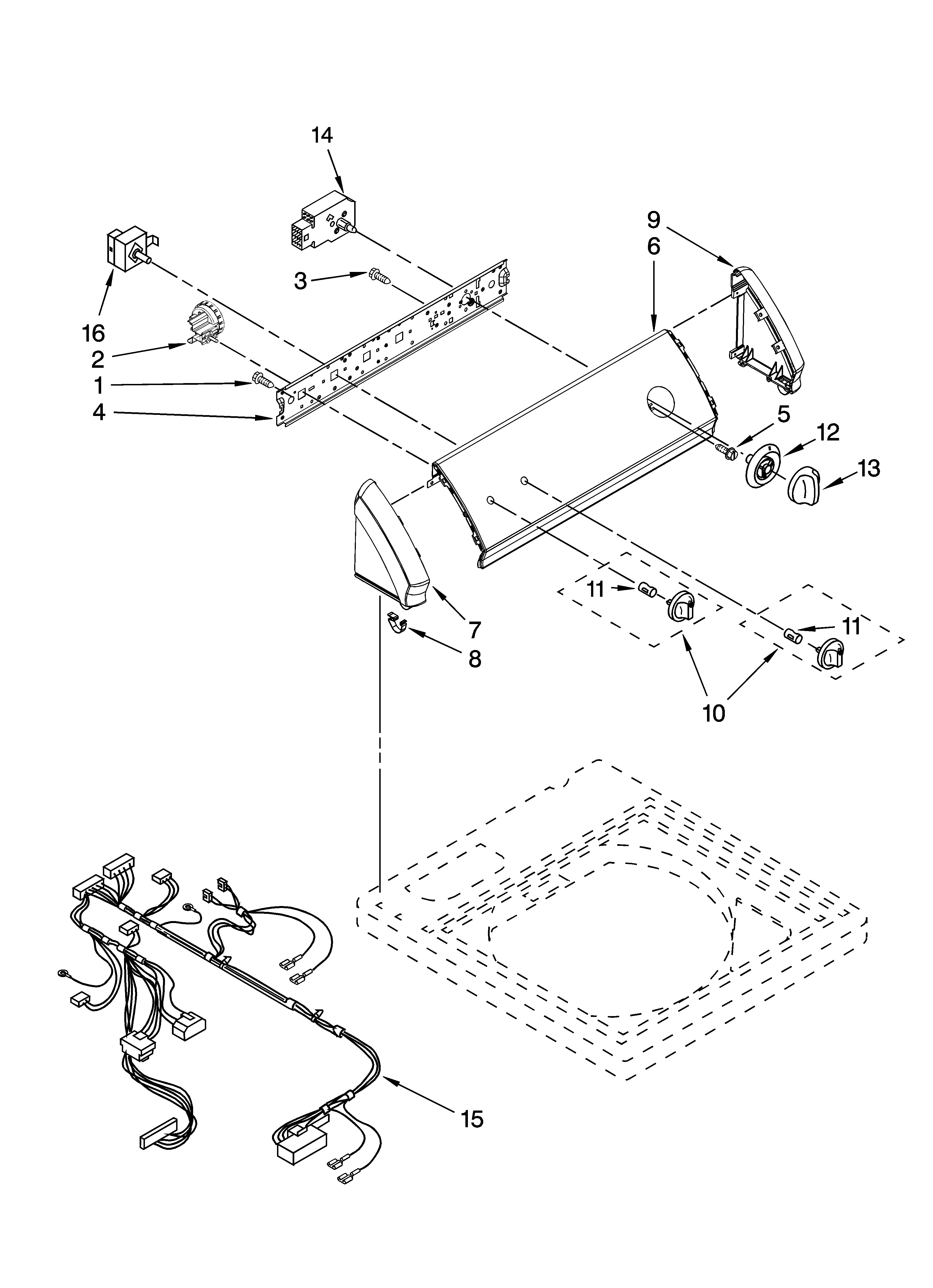 Control panel parts