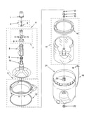 Agitator, basket and tub parts