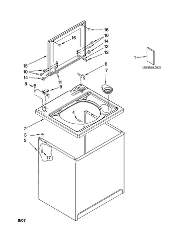 Top and cabinet parts