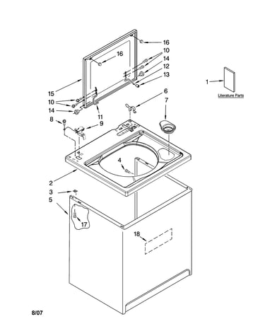 Top and cabinet parts