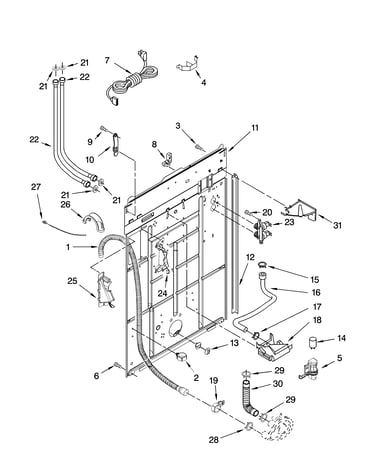 Rear panel parts