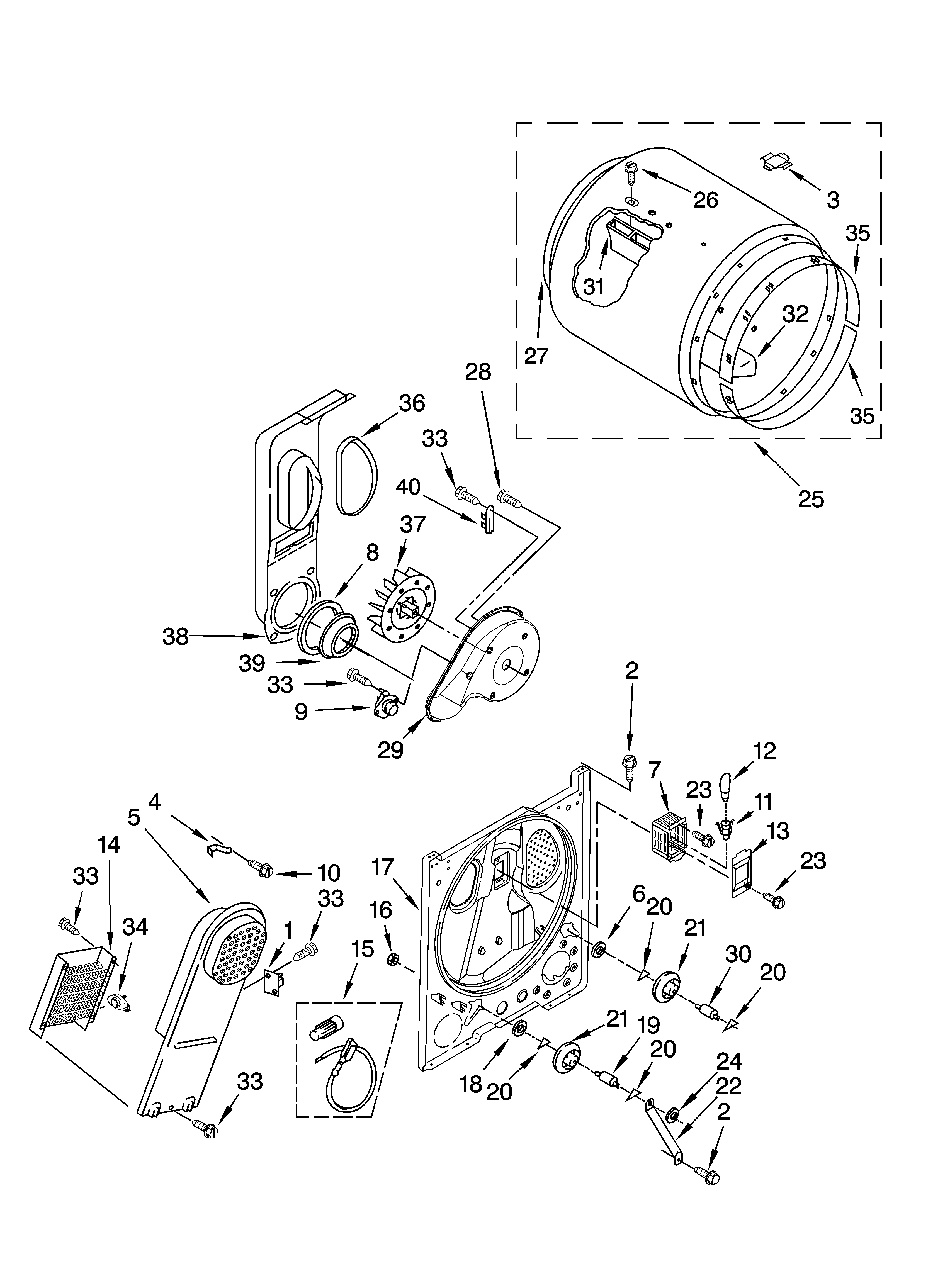 Bulkhead parts, optional parts (not included)