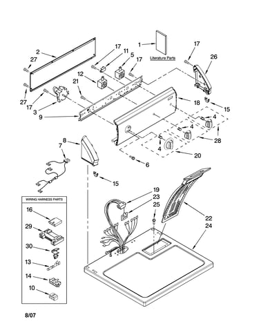 Top and console parts